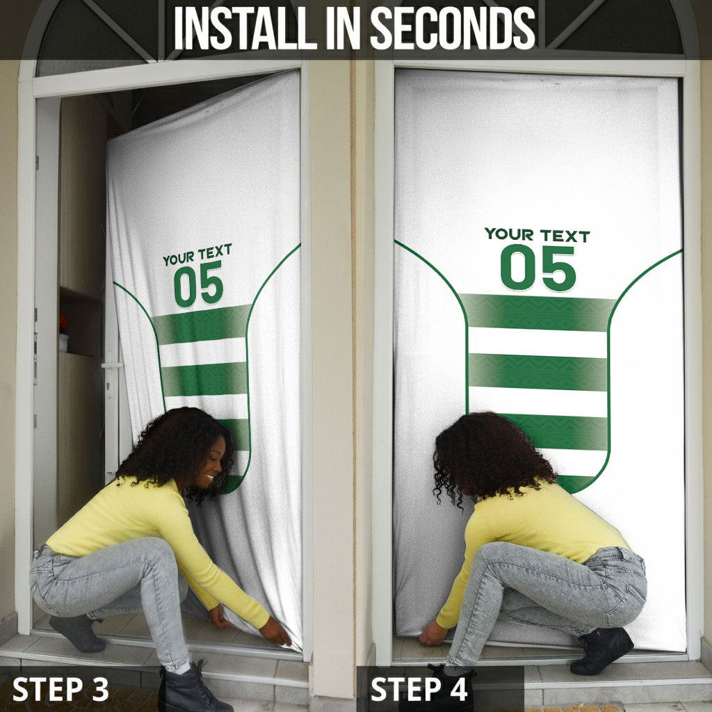 Custom Zimbabwe Sables Rugby Door Cover Sporty Style