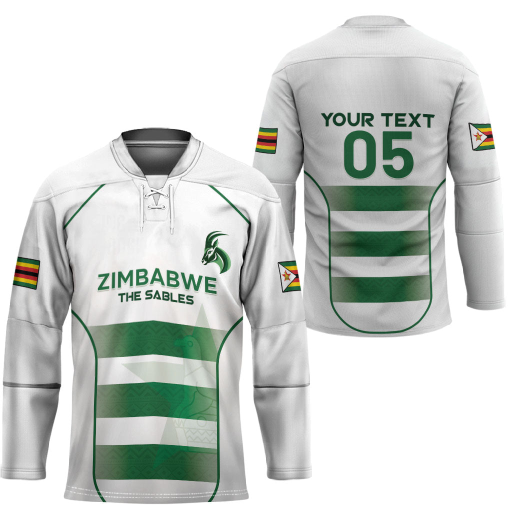 Custom Zimbabwe Sables Rugby Hockey Jersey Sporty Style