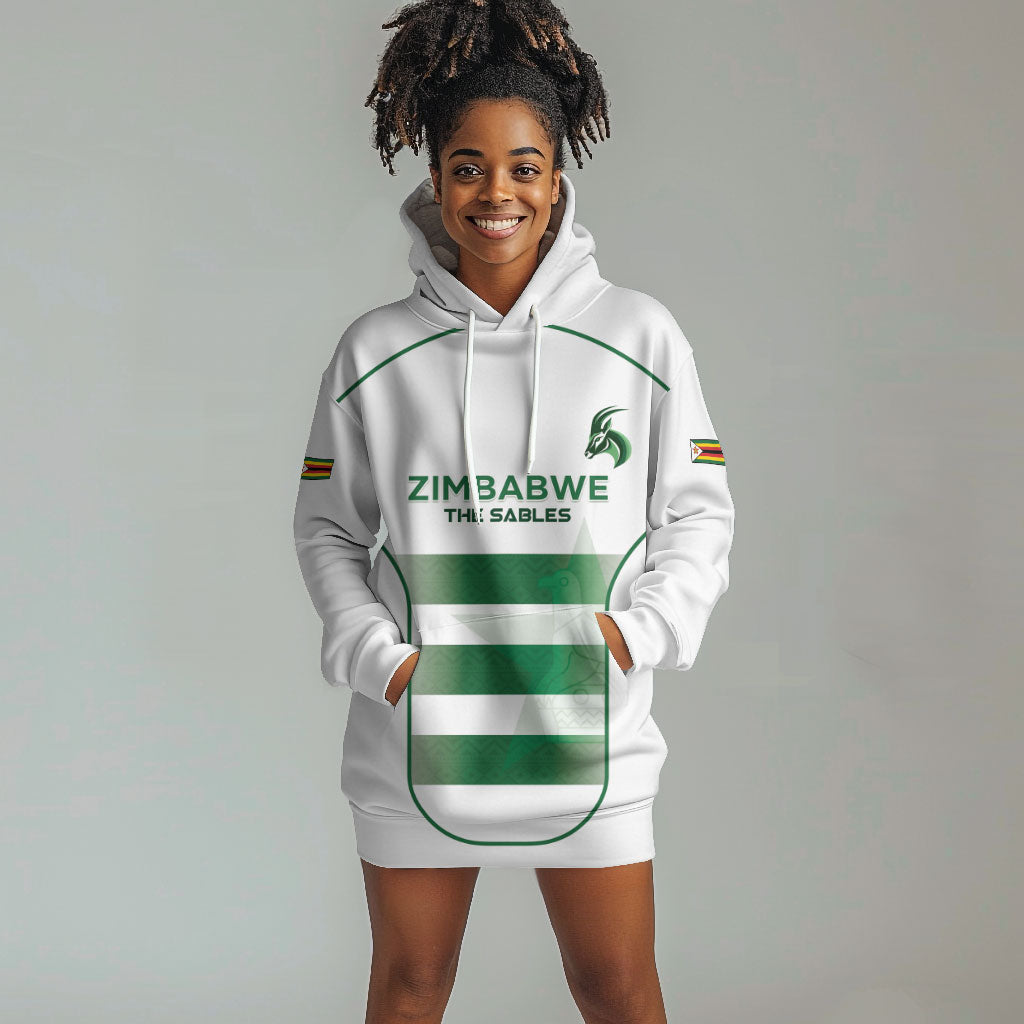 Custom Zimbabwe Sables Rugby Hoodie Dress Sporty Style