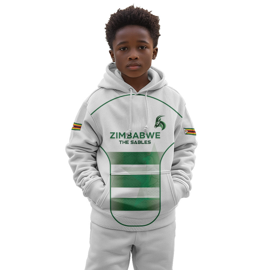 Custom Zimbabwe Sables Rugby Kid Hoodie Sporty Style