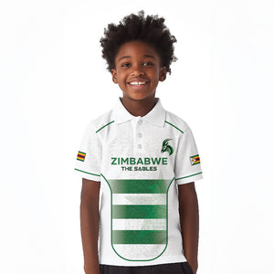 Custom Zimbabwe Sables Rugby Kid Polo Shirt Sporty Style