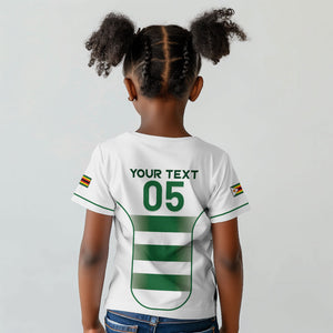 Custom Zimbabwe Sables Rugby Kid T shirt Sporty Style