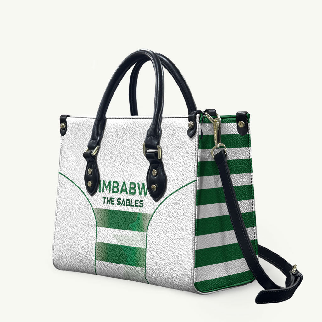 Zimbabwe Sables Rugby Leather Bag Sporty Style