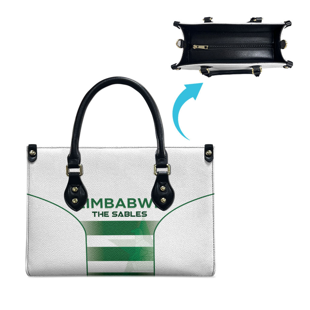 Zimbabwe Sables Rugby Leather Bag Sporty Style