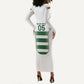 Custom Zimbabwe Sables Rugby Long Sleeve Bodycon Dress Sporty Style