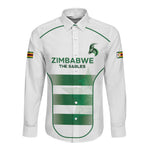 Custom Zimbabwe Sables Rugby Long Sleeve Button Shirt Sporty Style