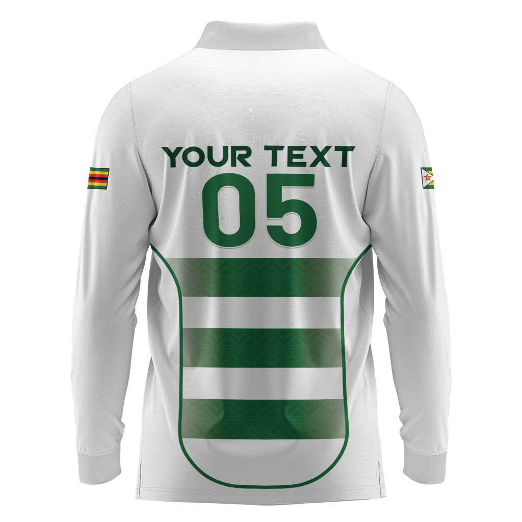 Custom Zimbabwe Sables Rugby Long Sleeve Polo Shirt Sporty Style