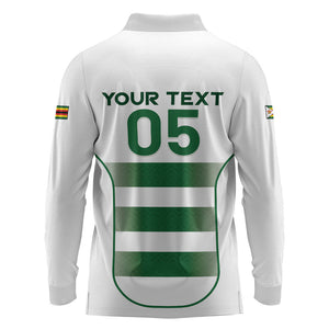 Custom Zimbabwe Sables Rugby Long Sleeve Polo Shirt Sporty Style