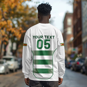 Custom Zimbabwe Sables Rugby Long Sleeve Shirt Sporty Style