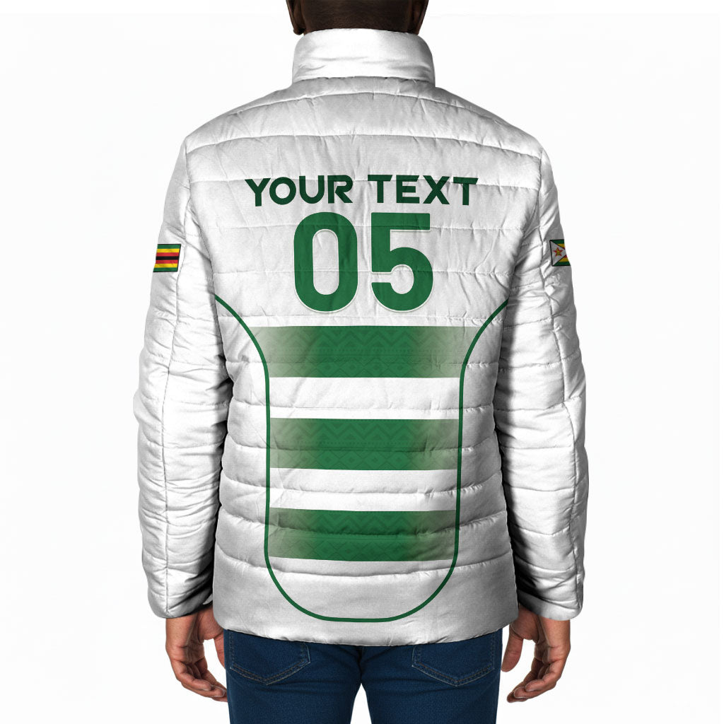 Custom Zimbabwe Sables Rugby Padded Jacket Sporty Style
