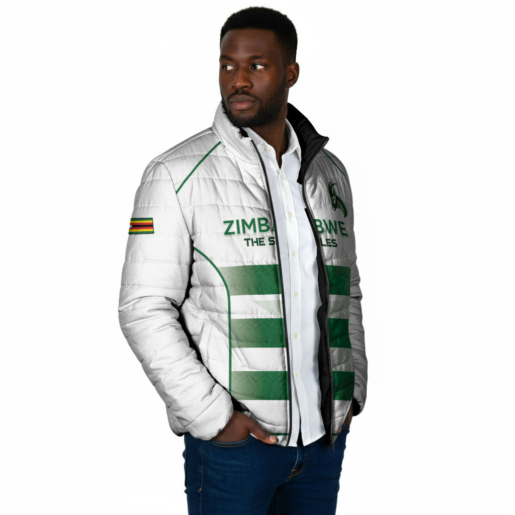Custom Zimbabwe Sables Rugby Padded Jacket Sporty Style