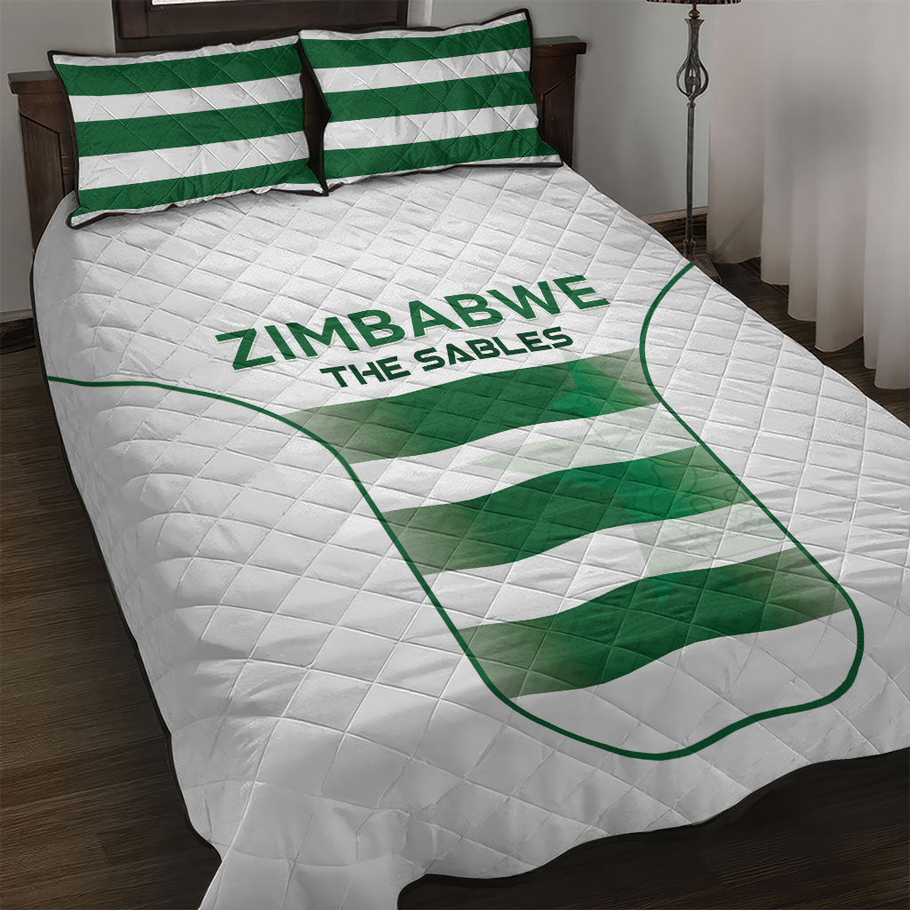 Zimbabwe Sables Rugby Quilt Bed Set Sporty Style