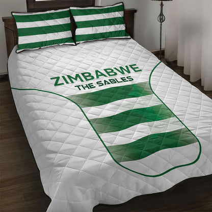 Zimbabwe Sables Rugby Quilt Bed Set Sporty Style