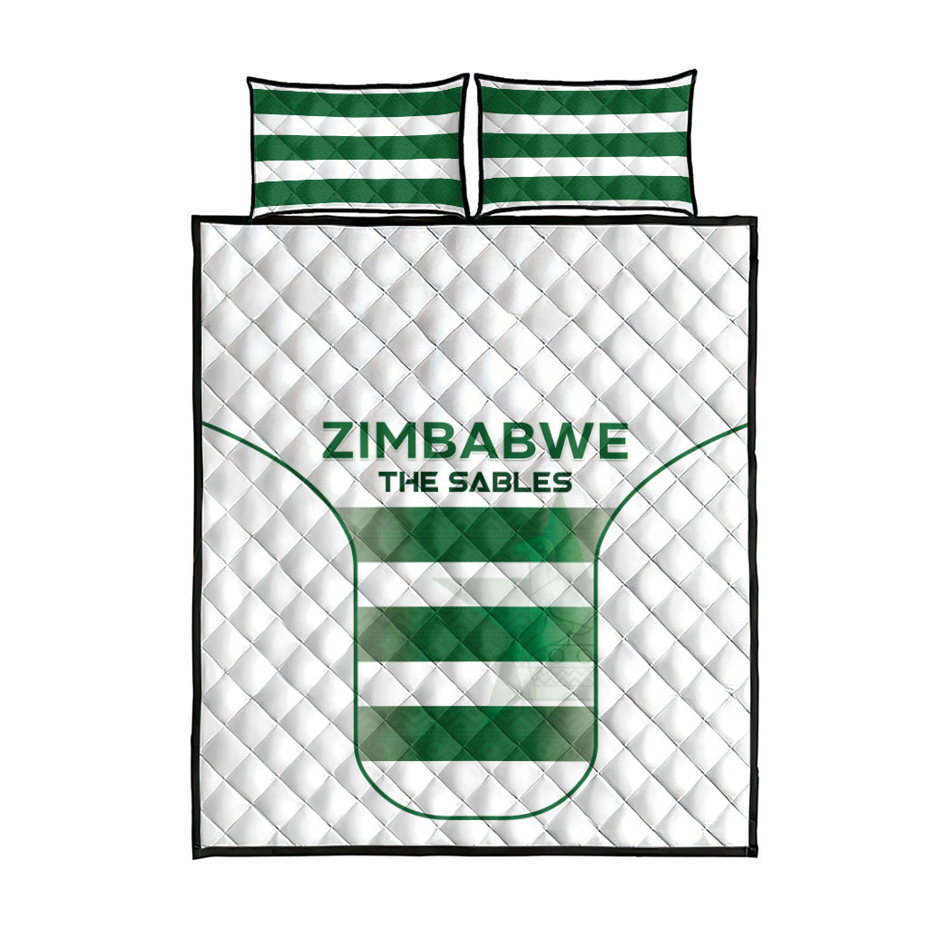 Zimbabwe Sables Rugby Quilt Bed Set Sporty Style