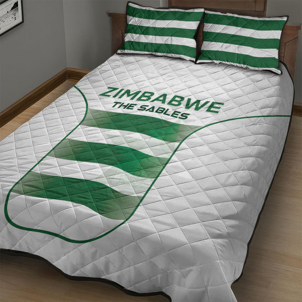Zimbabwe Sables Rugby Quilt Bed Set Sporty Style