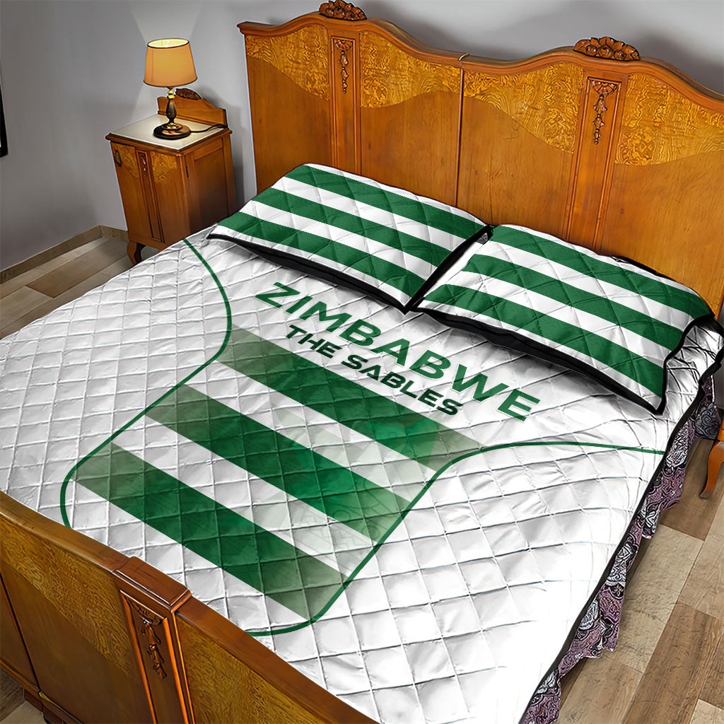Zimbabwe Sables Rugby Quilt Bed Set Sporty Style