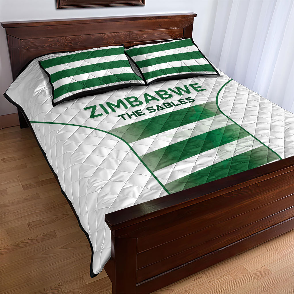 Zimbabwe Sables Rugby Quilt Bed Set Sporty Style