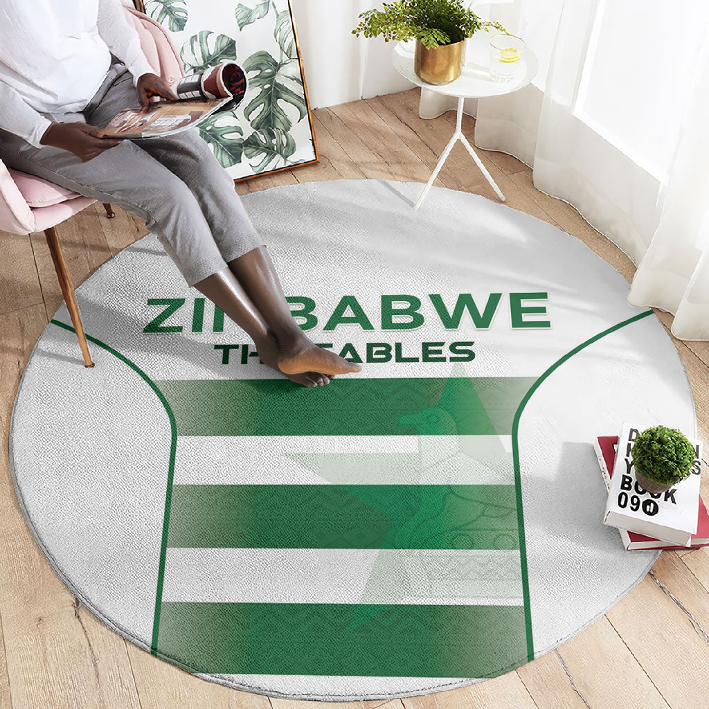 Zimbabwe Sables Rugby Round Carpet Sporty Style