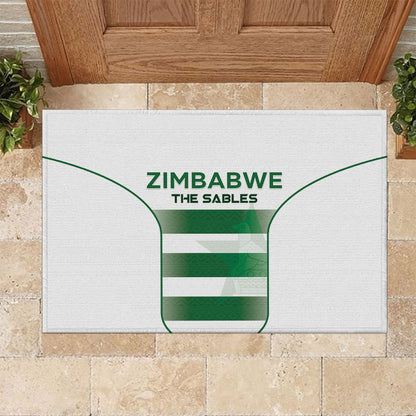 Zimbabwe Sables Rugby Rubber Doormat Sporty Style