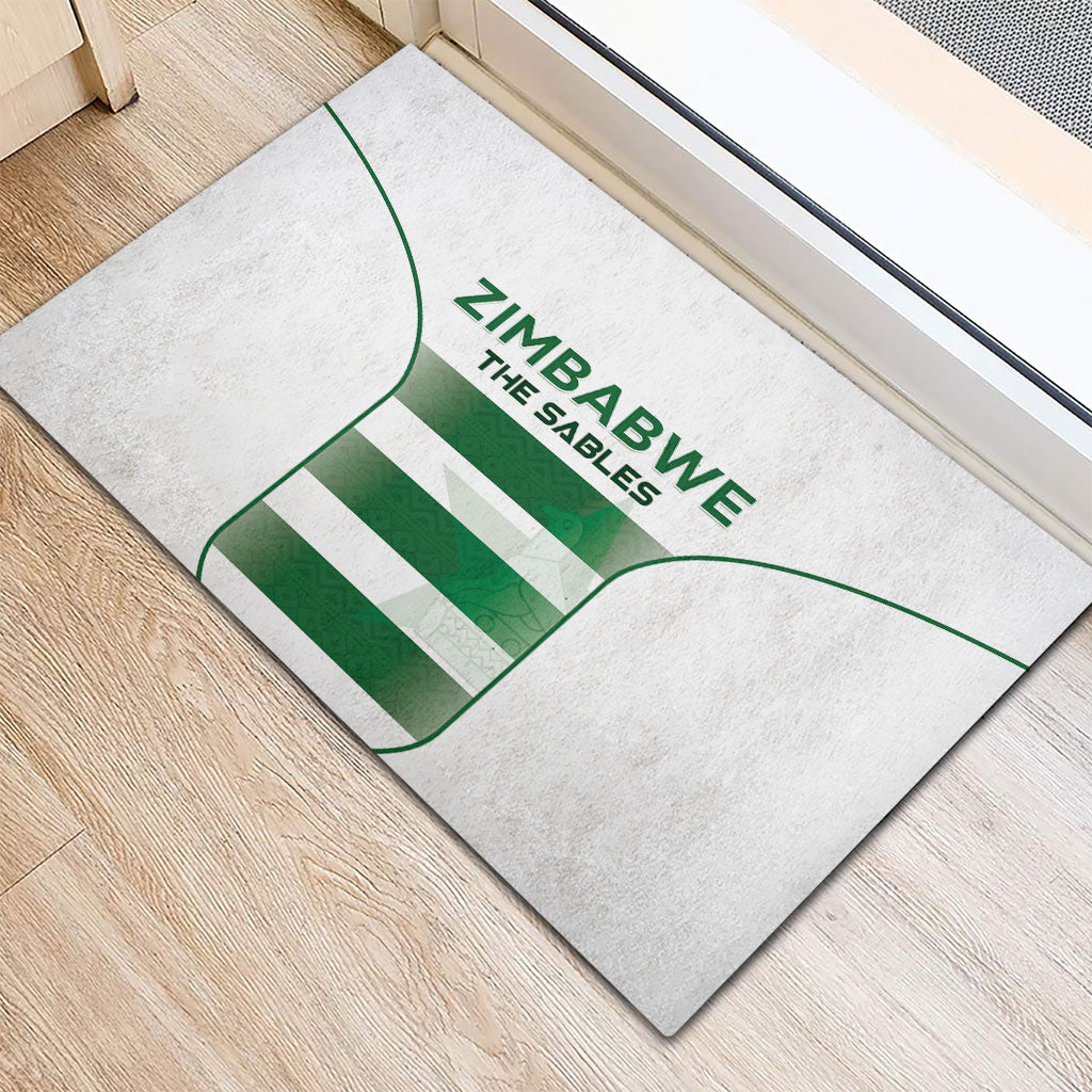 Zimbabwe Sables Rugby Rubber Doormat Sporty Style
