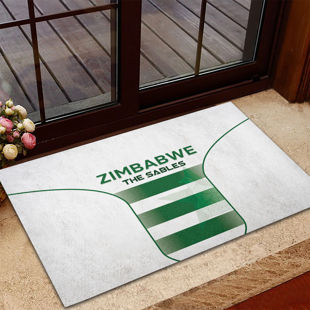 Zimbabwe Sables Rugby Rubber Doormat Sporty Style