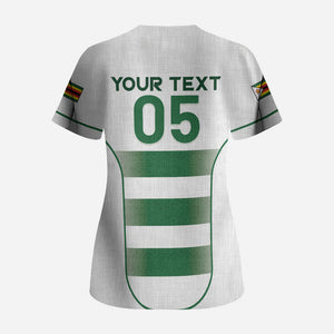 Custom Zimbabwe Sables Rugby Scrub Top Sporty Style