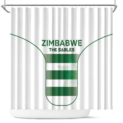 Zimbabwe Sables Rugby Shower Curtain Sporty Style