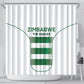 Zimbabwe Sables Rugby Shower Curtain Sporty Style