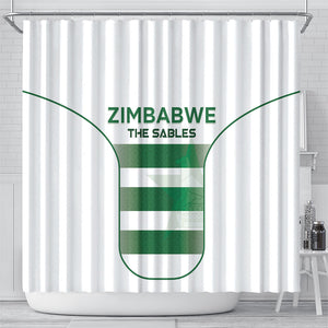 Zimbabwe Sables Rugby Shower Curtain Sporty Style