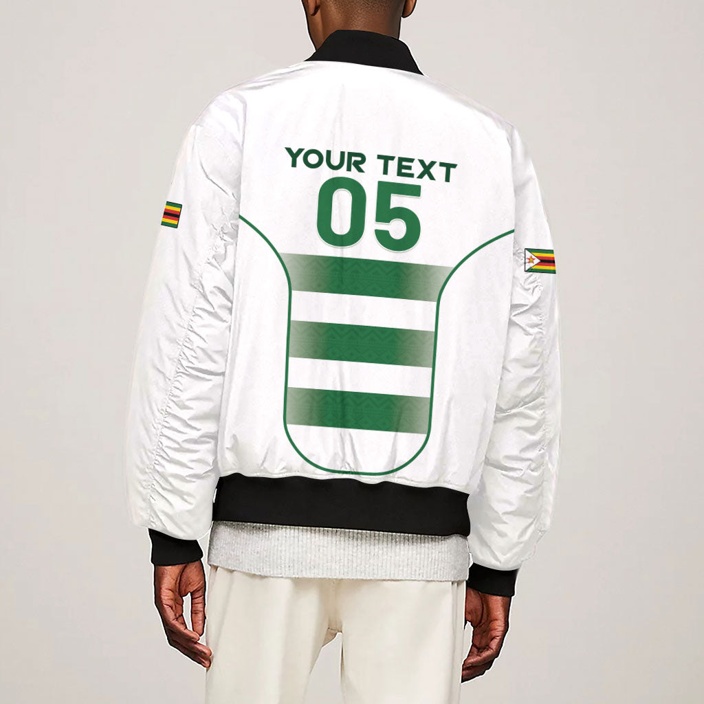 Custom Zimbabwe Sables Rugby Sleeve Zip Bomber Jacket Sporty Style