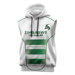 Custom Zimbabwe Sables Rugby Sleeveless Hoodie Sporty Style