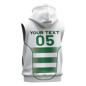 Custom Zimbabwe Sables Rugby Sleeveless Hoodie Sporty Style