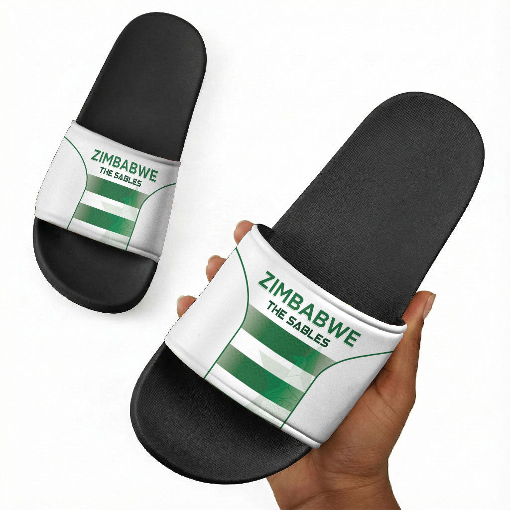 Zimbabwe Sables Rugby Slide Sandals Sporty Style