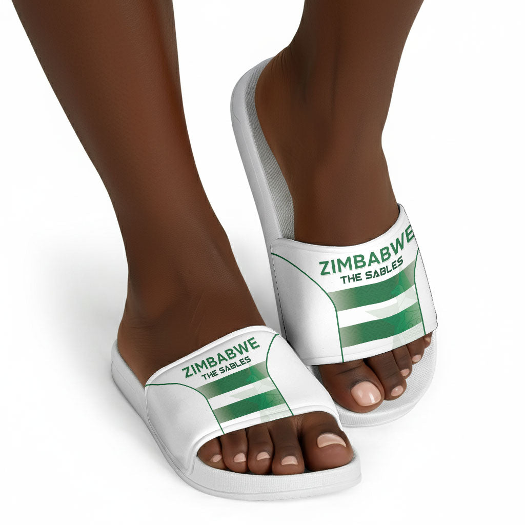 Zimbabwe Sables Rugby Slide Sandals Sporty Style
