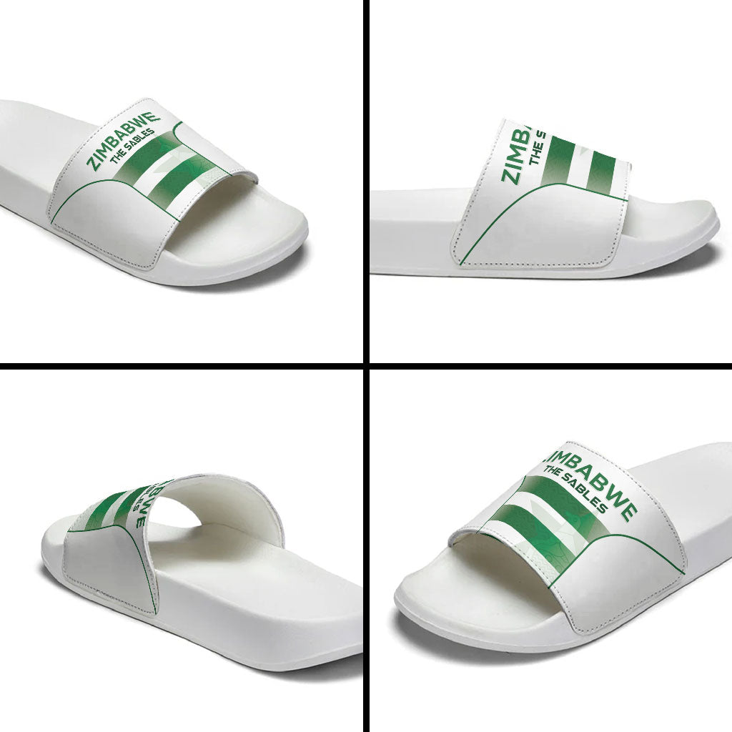 Zimbabwe Sables Rugby Slide Sandals Sporty Style