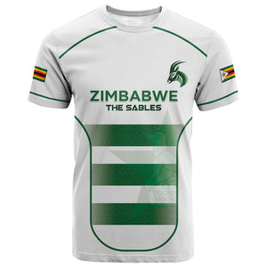 Custom Zimbabwe Sables Rugby T shirt Sporty Style