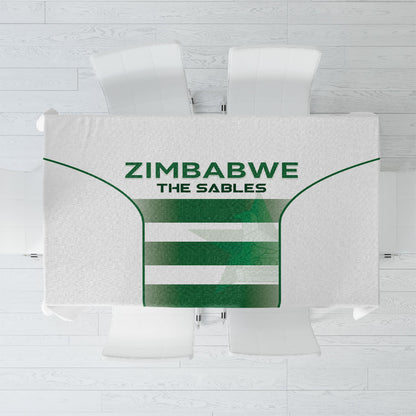 Zimbabwe Sables Rugby Tablecloth Sporty Style