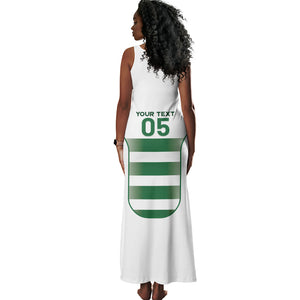 Custom Zimbabwe Sables Rugby Tank Maxi Dress Sporty Style