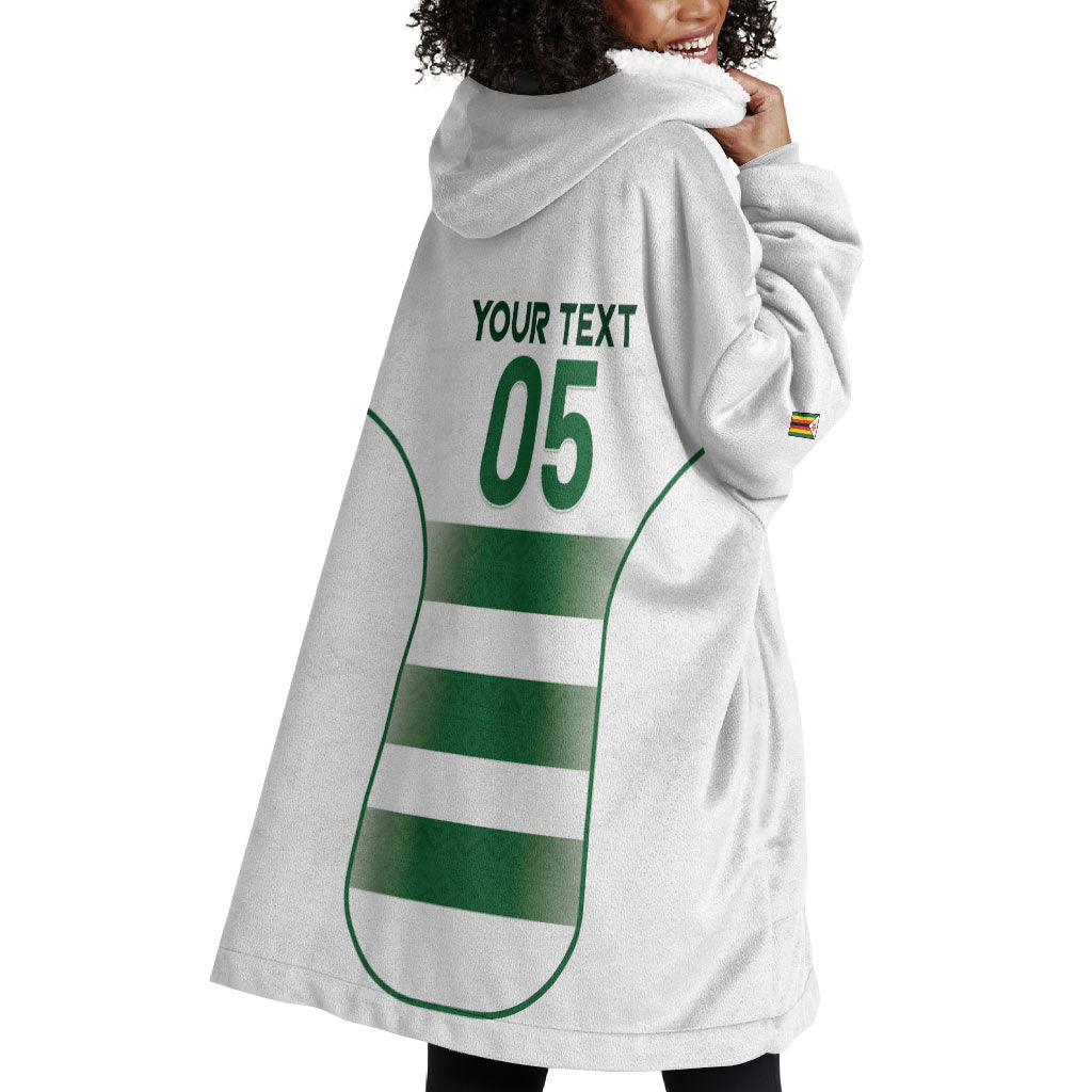 Custom Zimbabwe Sables Rugby Wearable Blanket Hoodie Sporty Style