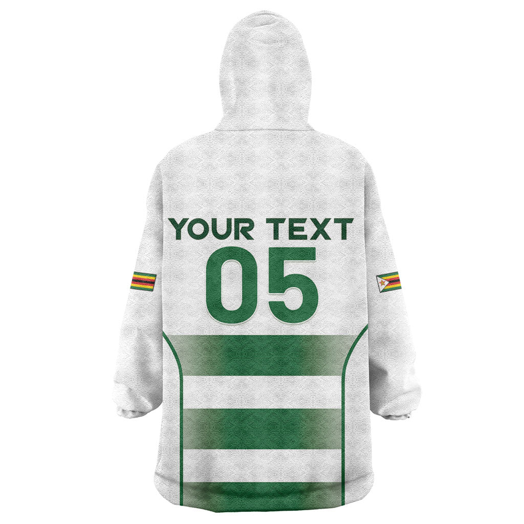 Custom Zimbabwe Sables Rugby Wearable Blanket Hoodie Sporty Style