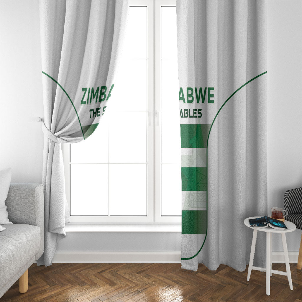 Zimbabwe Sables Rugby Window Curtain Sporty Style