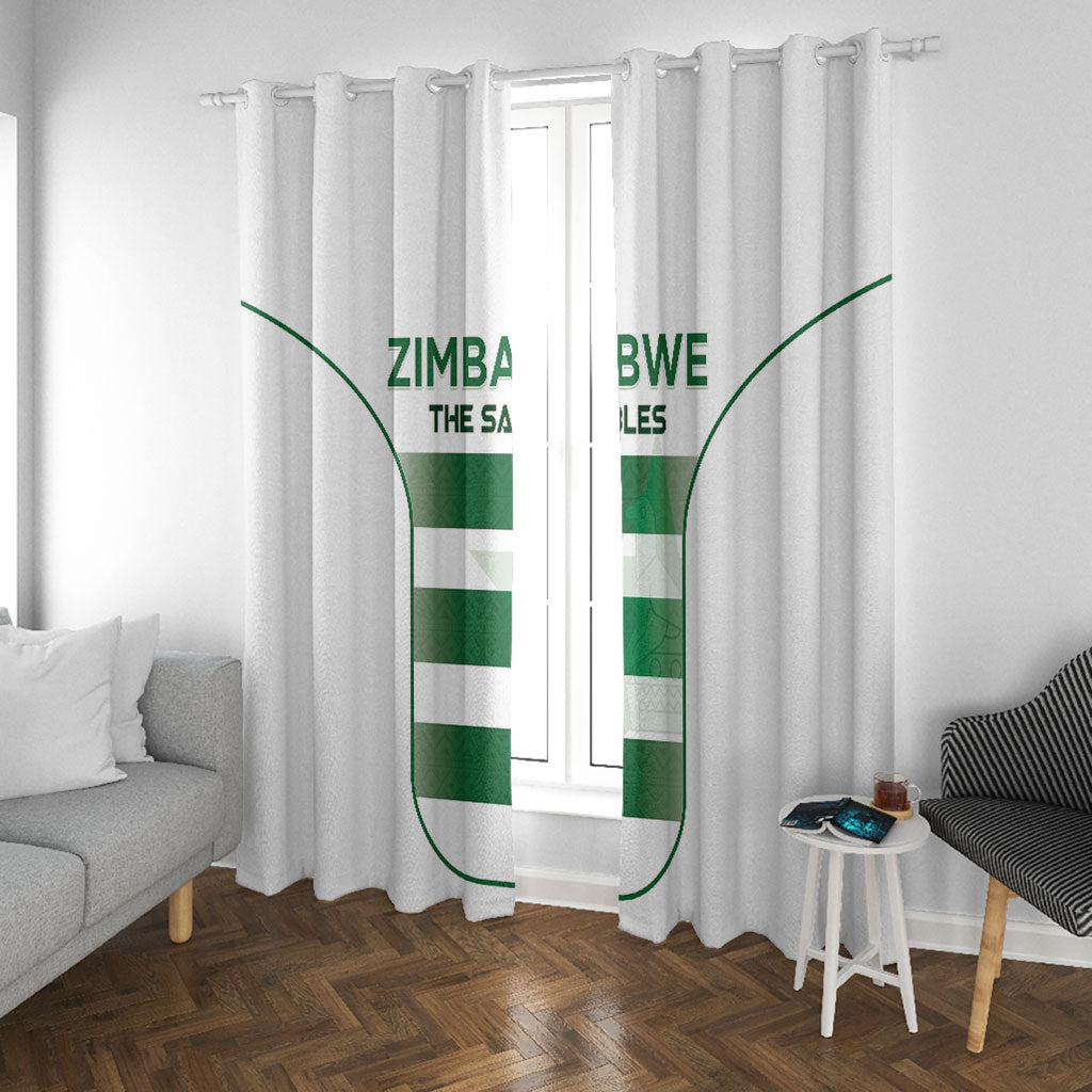 Zimbabwe Sables Rugby Window Curtain Sporty Style