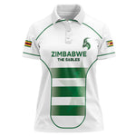 Custom Zimbabwe Sables Rugby Women Polo Shirt Sporty Style