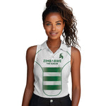 Custom Zimbabwe Sables Rugby Women Sleeveless Polo Shirt Sporty Style