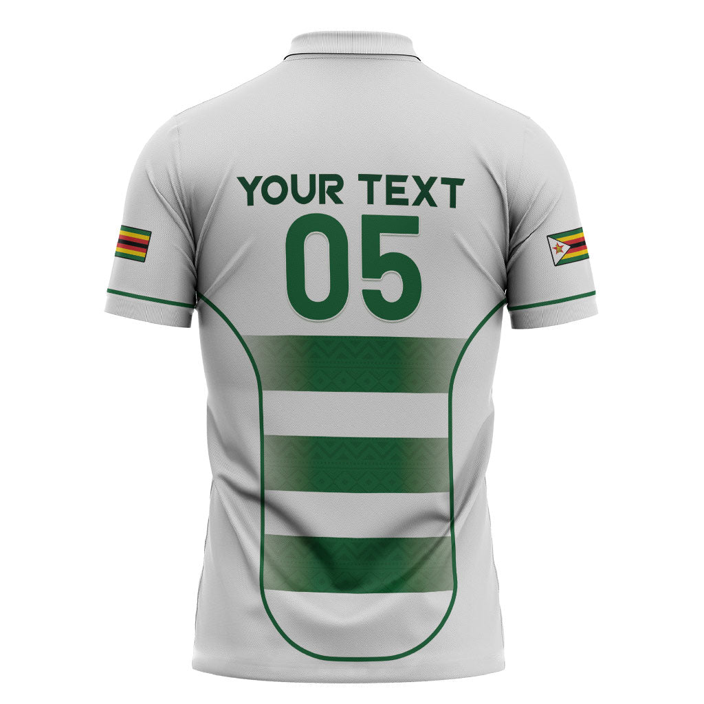Custom Zimbabwe Sables Rugby Zipper Polo Shirt Sporty Style