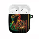 Steppin' into Juneteenth 1865 AirPods Case Melanin Cowgirl Grunge Style