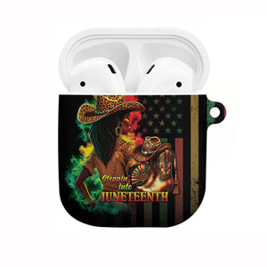 Steppin' into Juneteenth 1865 AirPods Case Melanin Cowgirl Grunge Style