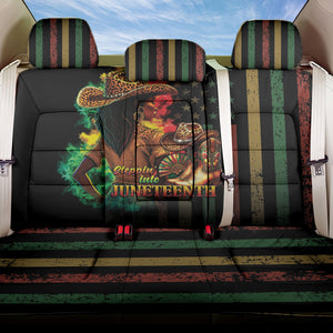 Steppin' into Juneteenth 1865 Back Car Seat Cover Melanin Cowgirl Grunge Style