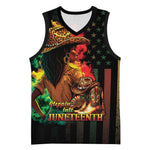 Steppin' into Juneteenth 1865 Basketball Jersey Melanin Cowgirl Grunge Style