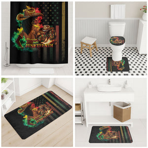 Steppin' into Juneteenth 1865 Bathroom Set Melanin Cowgirl Grunge Style